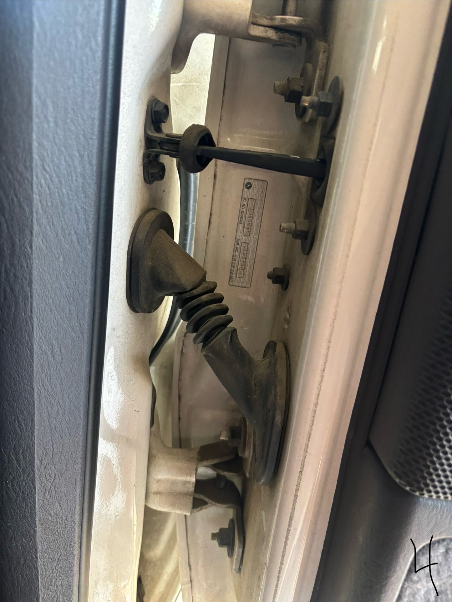 Rubber Door/Hatch Jam Boots. 1999-2004 Jeep Grand Cherokee WJ