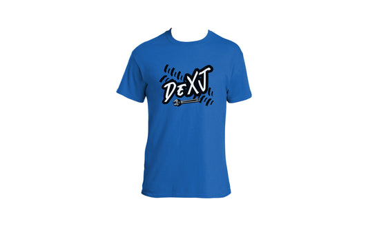 DeXJ Tire Track Blue T-Shirt