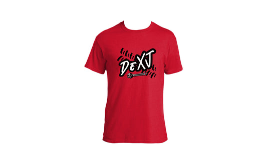 DeXJ Tire Tracks Red T-Shirt