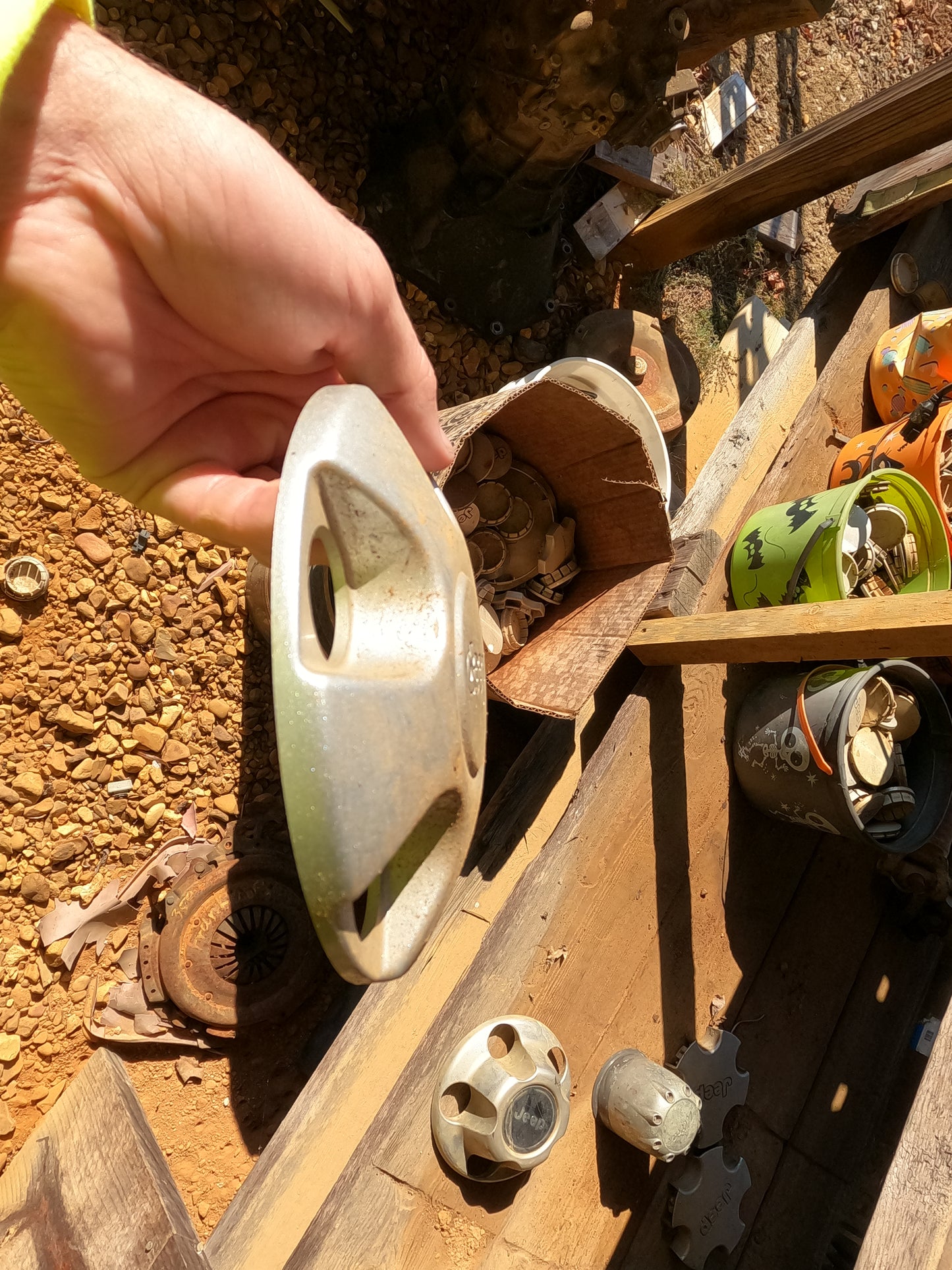 Late Model steel wheel center caps