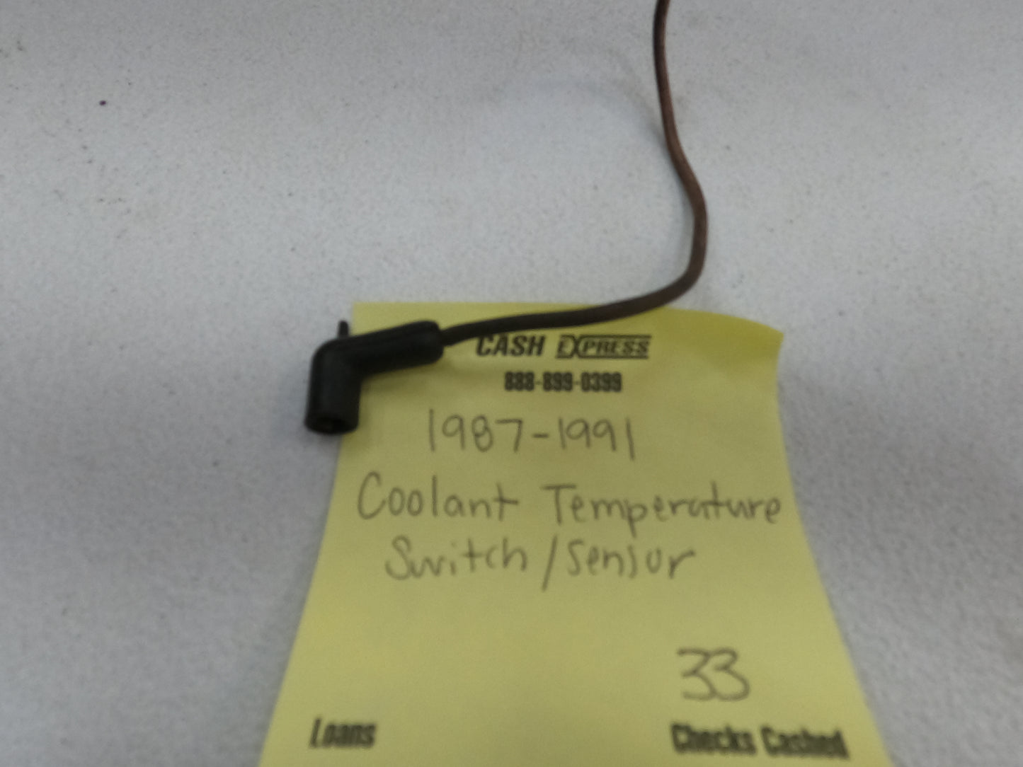 Coolant Temperature Switch/Sensor Wiring Harness Connector