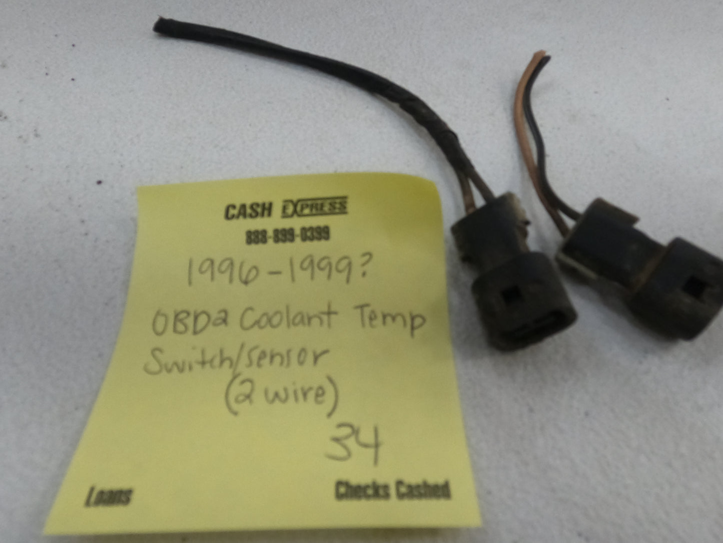 Coolant Temperature Switch/Sensor Wiring Harness Connector