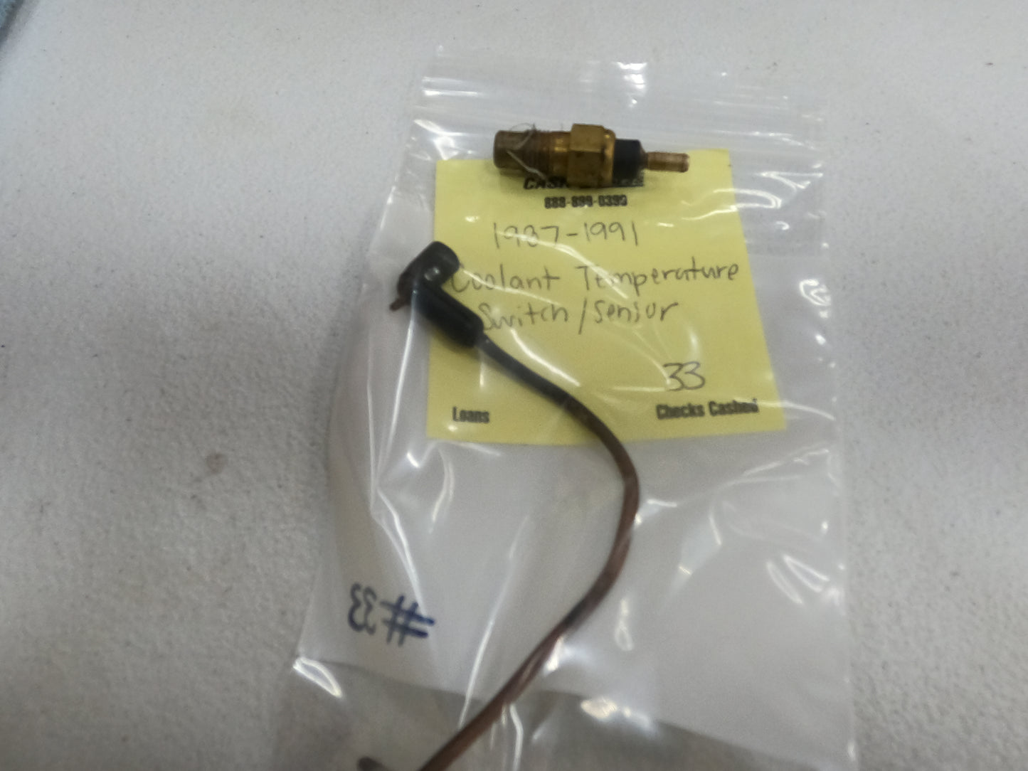 Coolant Temperature Switch/Sensor Wiring Harness Connector