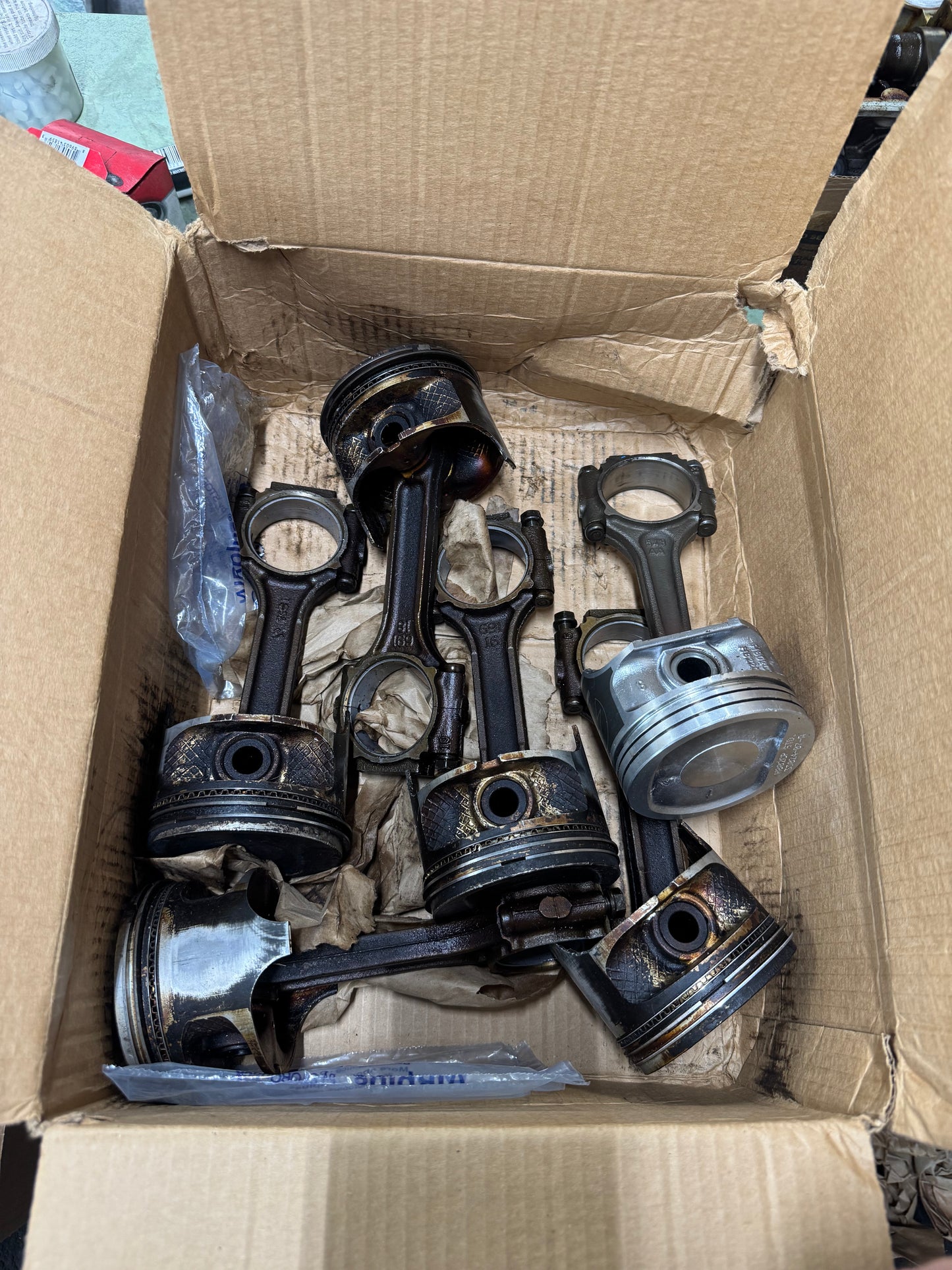 Piston Installed On YOUR Rods. **SERVICE**