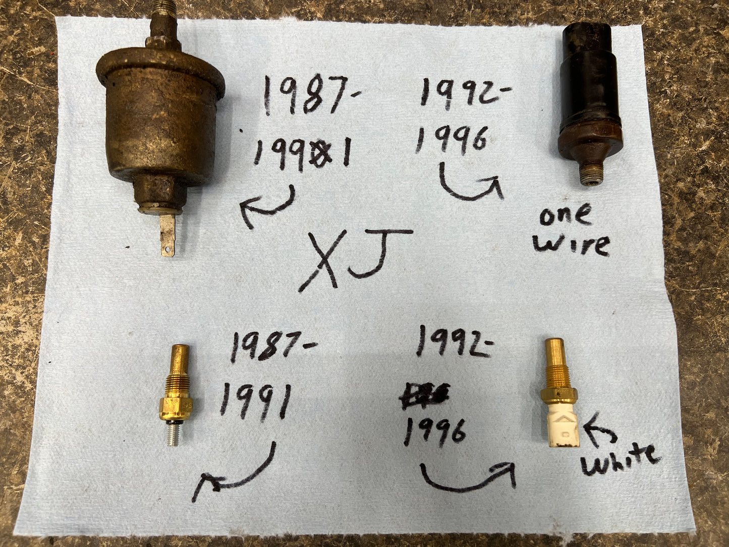 Jeep Cherokee Gauge Clusters. 1987-1996 WITH GAUGES