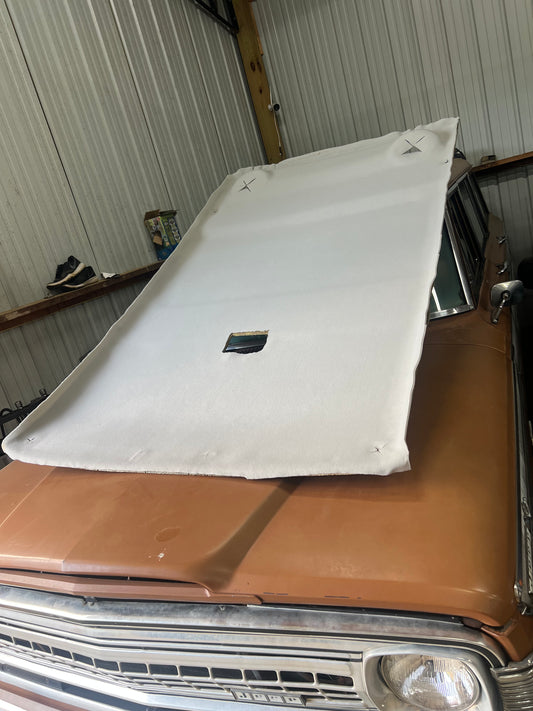 Jeep Headliner Material For XJ,WJ,ZJ *Pre-Cut*  Sun Visor, Soundbar, Overhead Console.