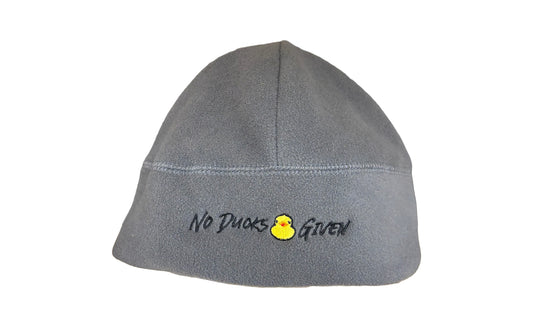 Grey Beanie with No Ducks Given