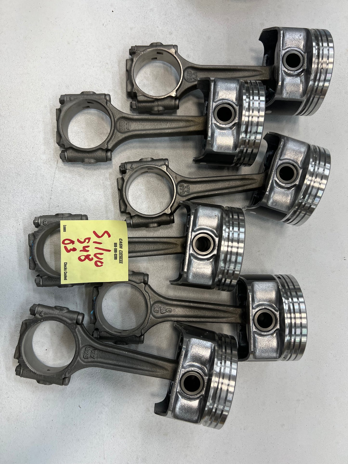 Scratch & Dent 4.0 Pistons & Rods - New Pistons on Rods With Rings #2