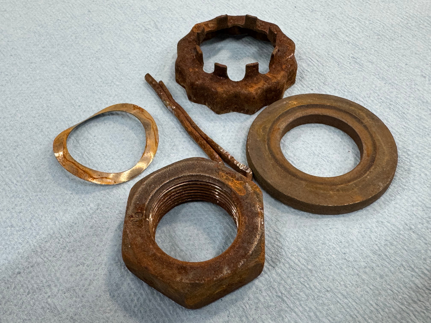 Axle Stub Shaft Nut - Hub Bearing Nut & Hardware