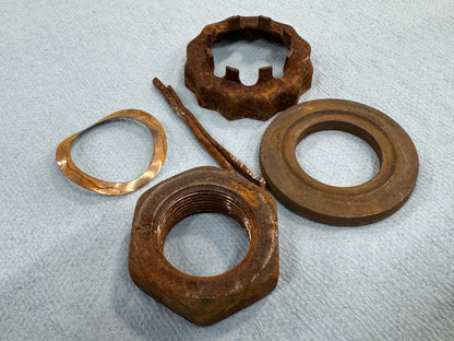 Axle Stub Shaft Nut - Hub Bearing Nut & Hardware