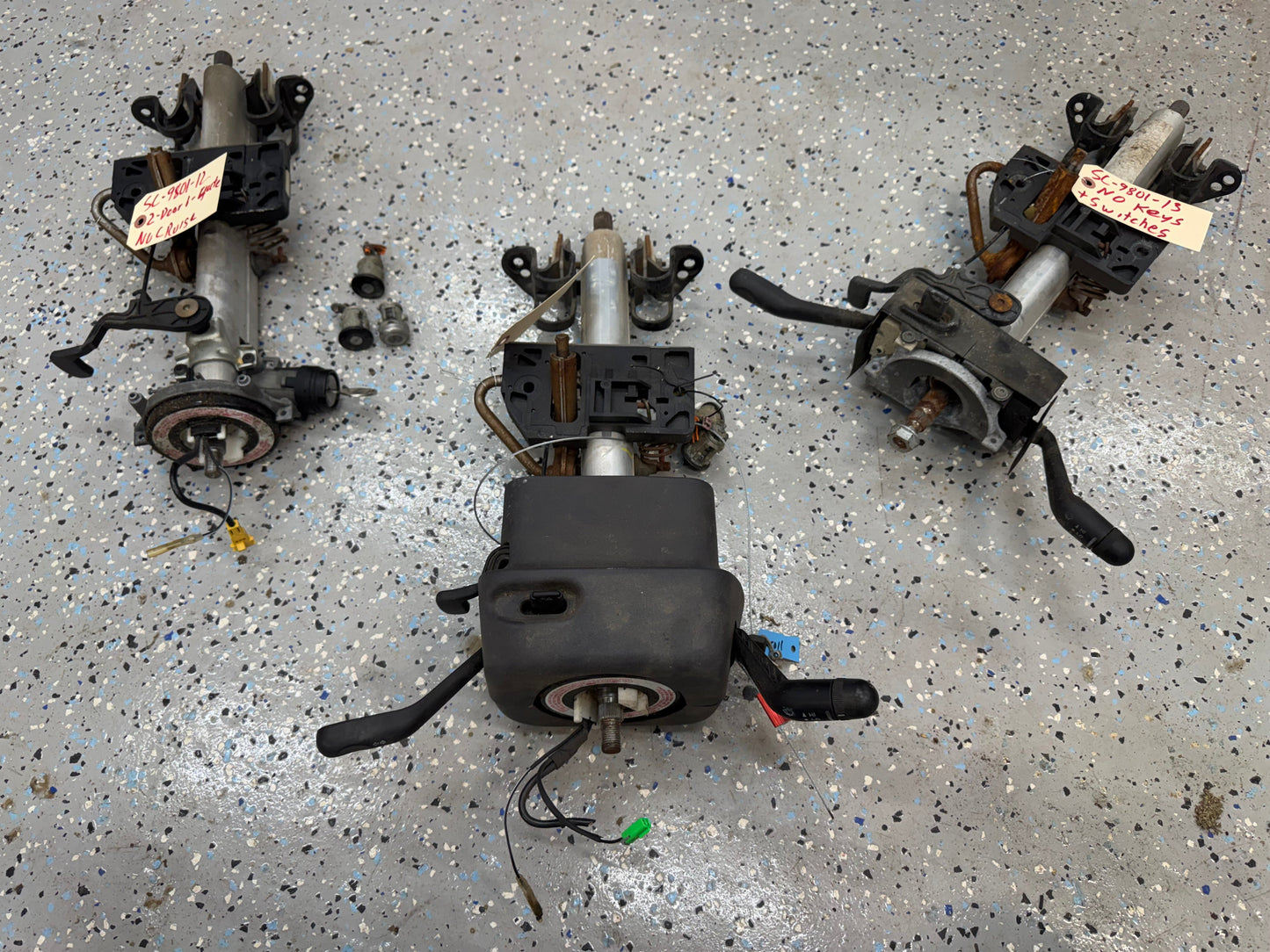 Steering Columns - With Keys & Matching Tumblers - 1997-2001 Jeep Cherokee XJ