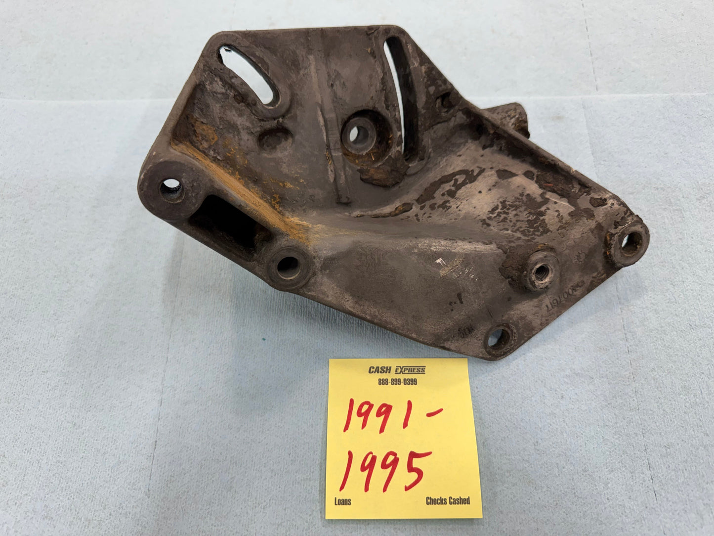 Power Steering Pump Bracket - Belt Tensioner - Jeep 4.0 -  91-95 XJ or 93-95 ZJ