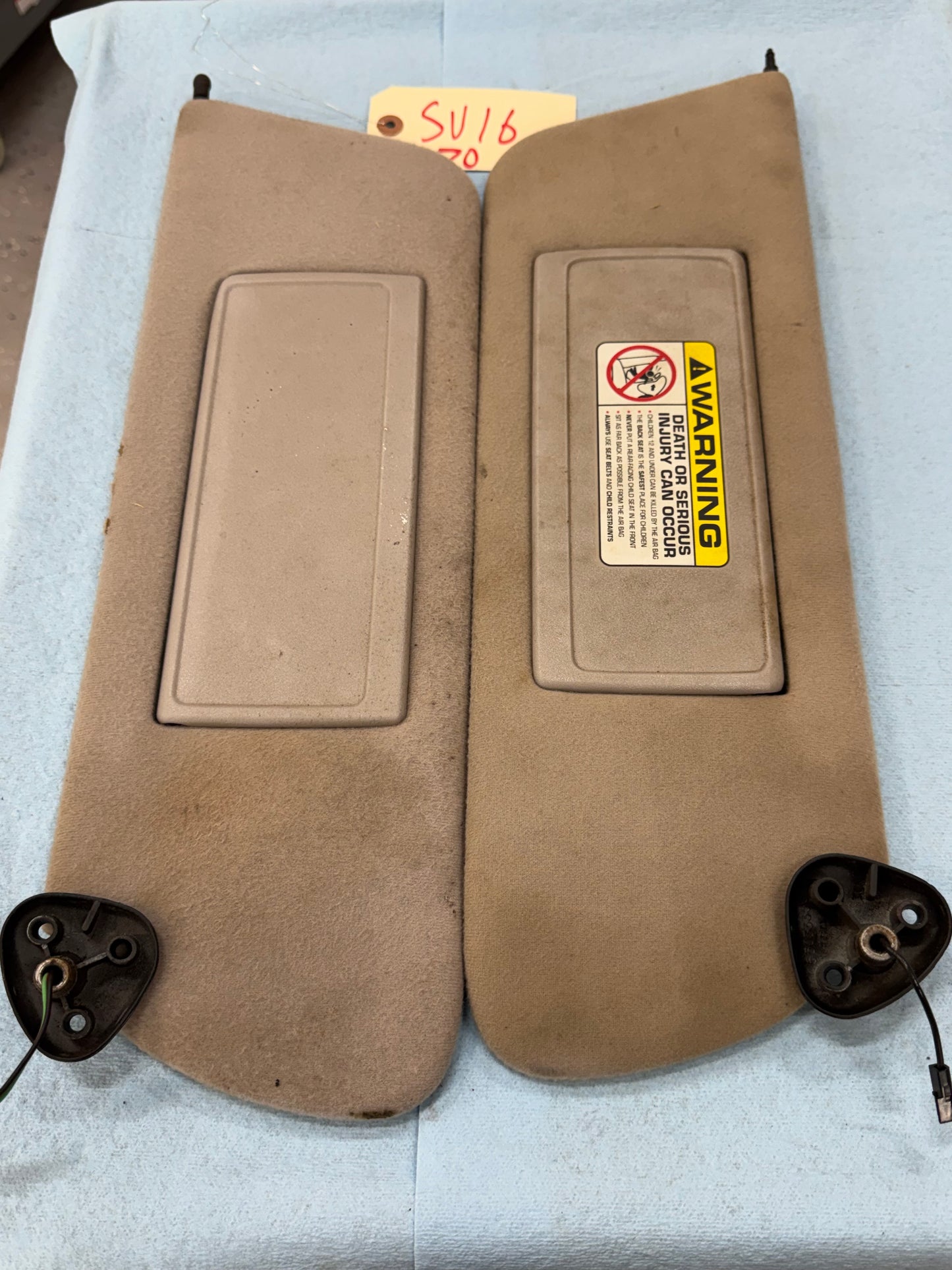 USED Sun Visors  - 1991-2001 Jeep Cherokee XJ