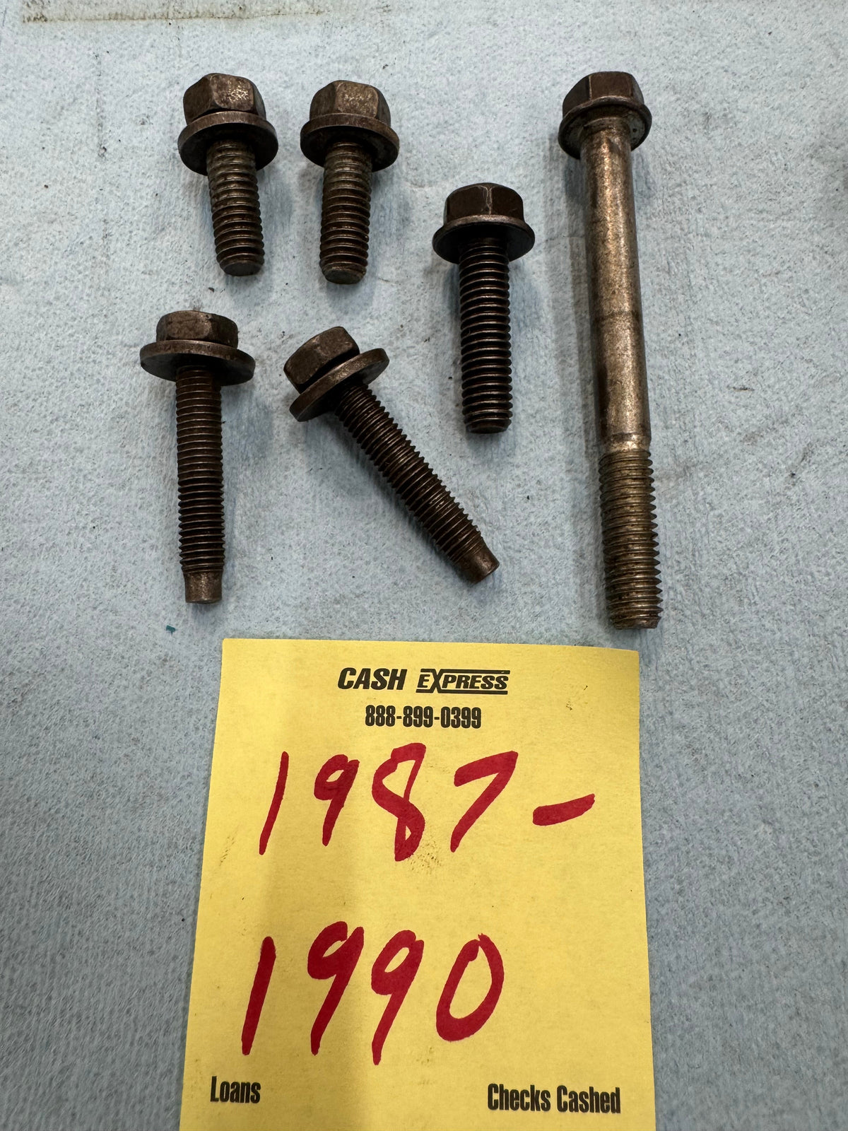 Power Steering Bracket & Tensioner Bolts - 1987-1995 - Jeep 4.0 & 2.5