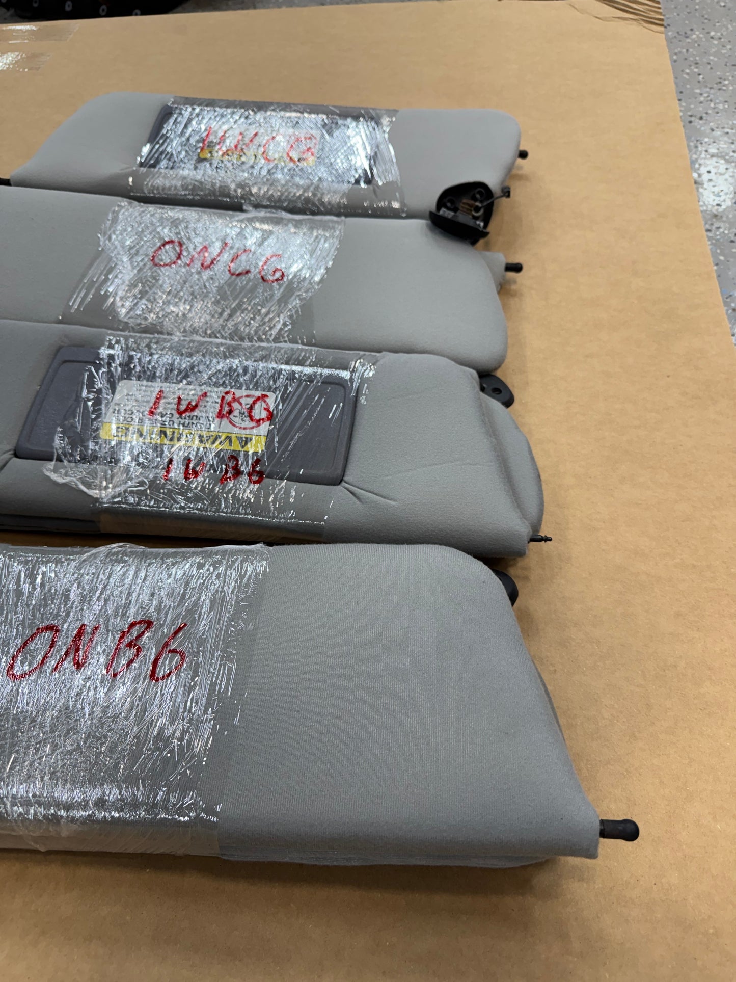 Newly Covered Sun Visors - WITH Mirror - 1991-2001 Jeep Cherokee XJ