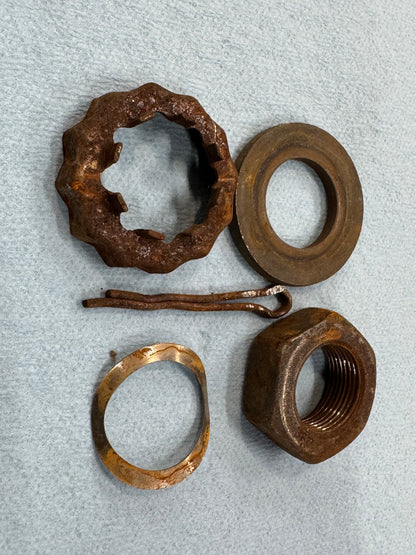 Axle Stub Shaft Nut - Hub Bearing Nut & Hardware