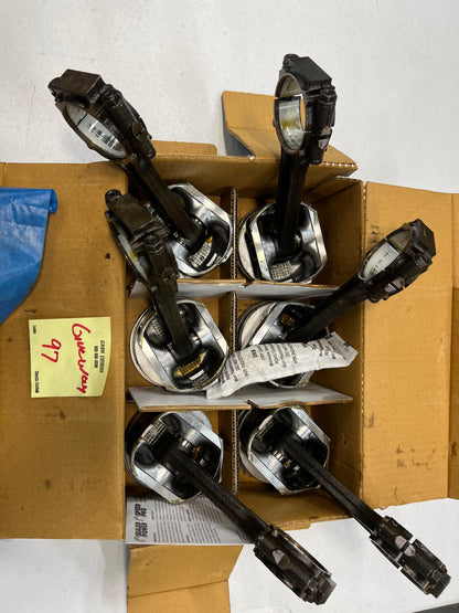 100 Miles - USED -  4.0 Pistons & Rods - NewISH Pistons on Rods With Rings -