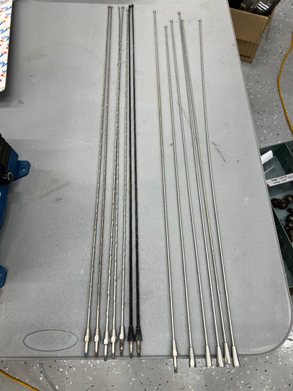 Antenna Rod - Stainless Steel - All Models -  Chrome & Black