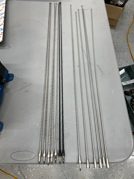 Antenna Rod - Stainless Steel - All Models -  Chrome & Black