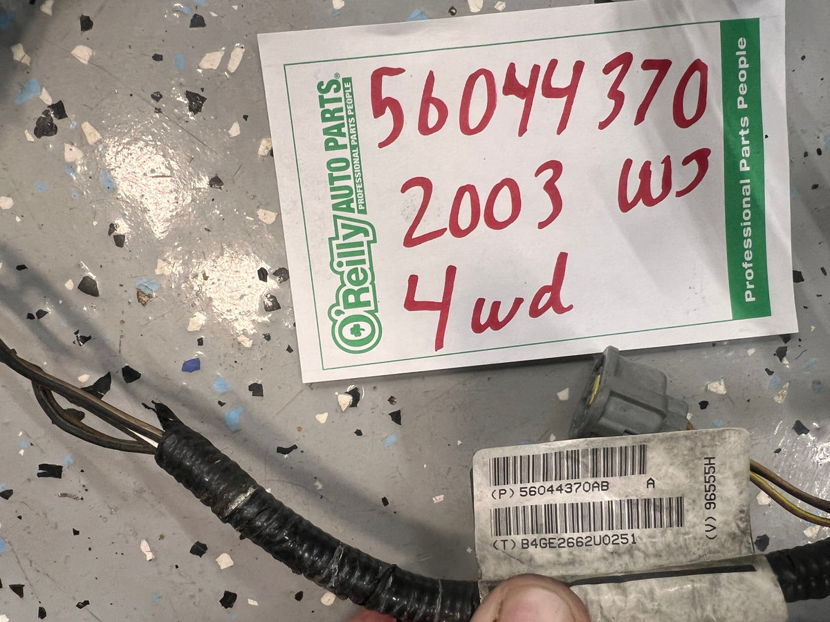 2003 - Engine Wiring Harness - Jeep Grand Cherokee WJ - 4.0L - 2003  Year ONLY