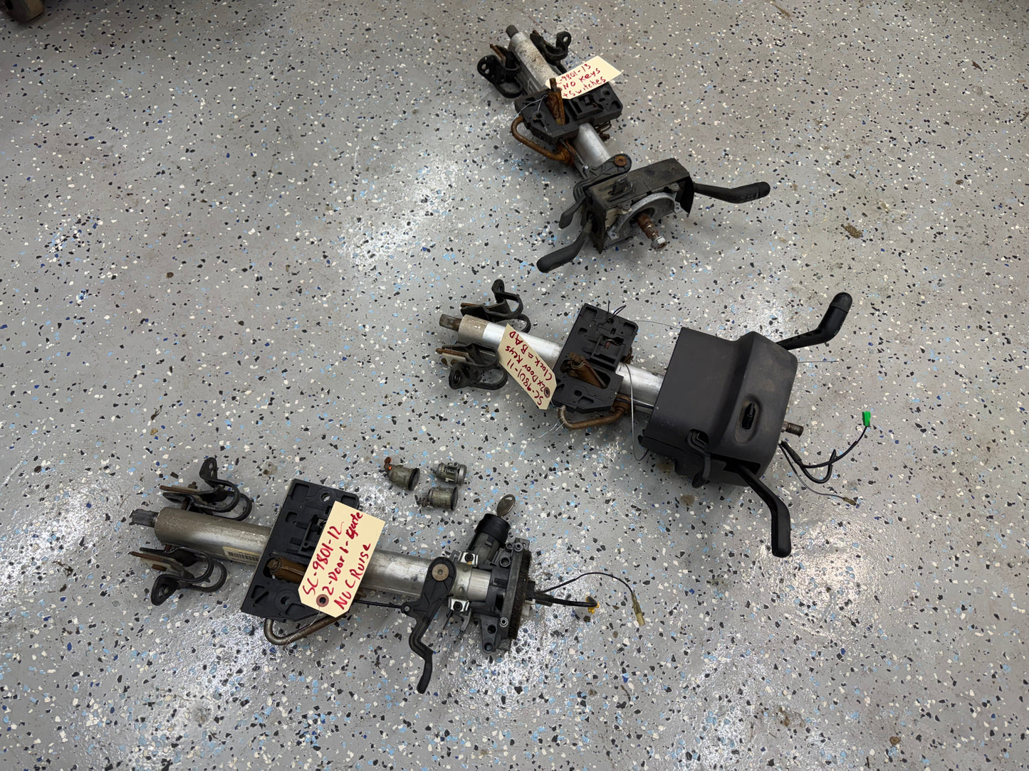 Steering Columns - With Keys & Matching Tumblers - 1997-2001 Jeep Cherokee XJ