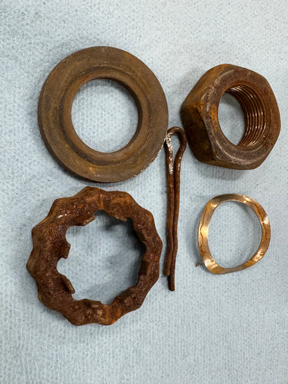 Axle Stub Shaft Nut - Hub Bearing Nut & Hardware