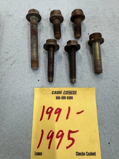 Power Steering Bracket & Tensioner Bolts - 1987-1995 - Jeep 4.0 & 2.5