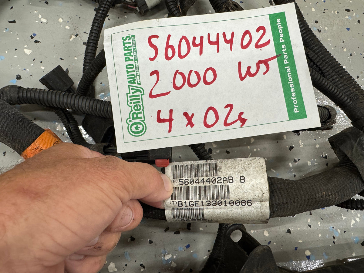 2000 - Engine Wiring Harness - Jeep Grand Cherokee WJ - 4.0L - 2000 Year ONLY
