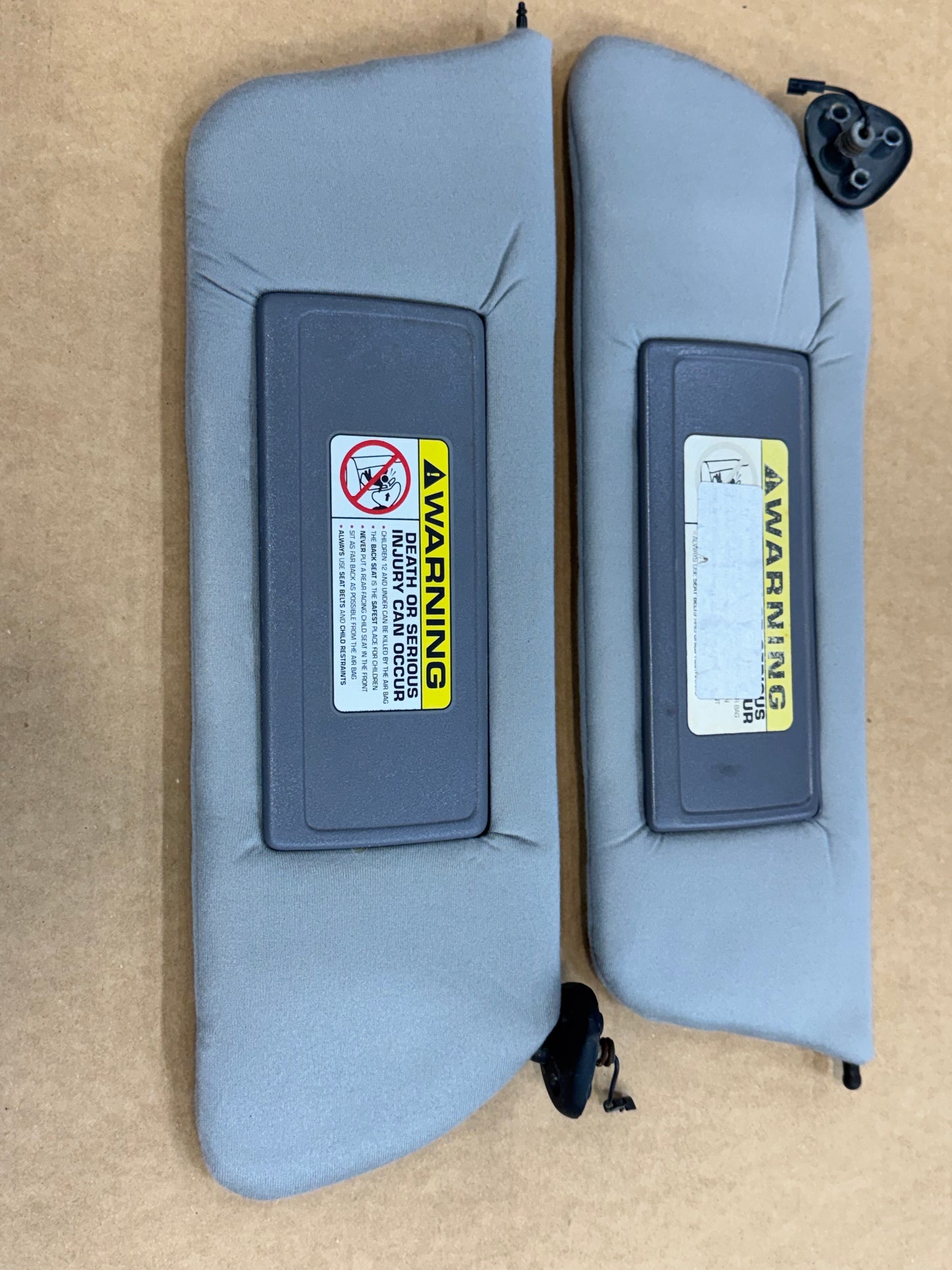 Newly Covered Sun Visors - WITH Mirror - 1991-2001 Jeep Cherokee XJ