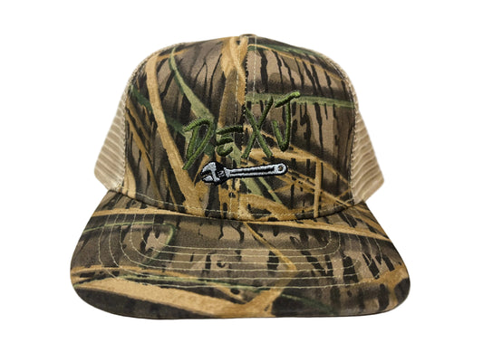 Mossy Oak Shadow Grass & Balsa Slate Hat with Green DeXJ