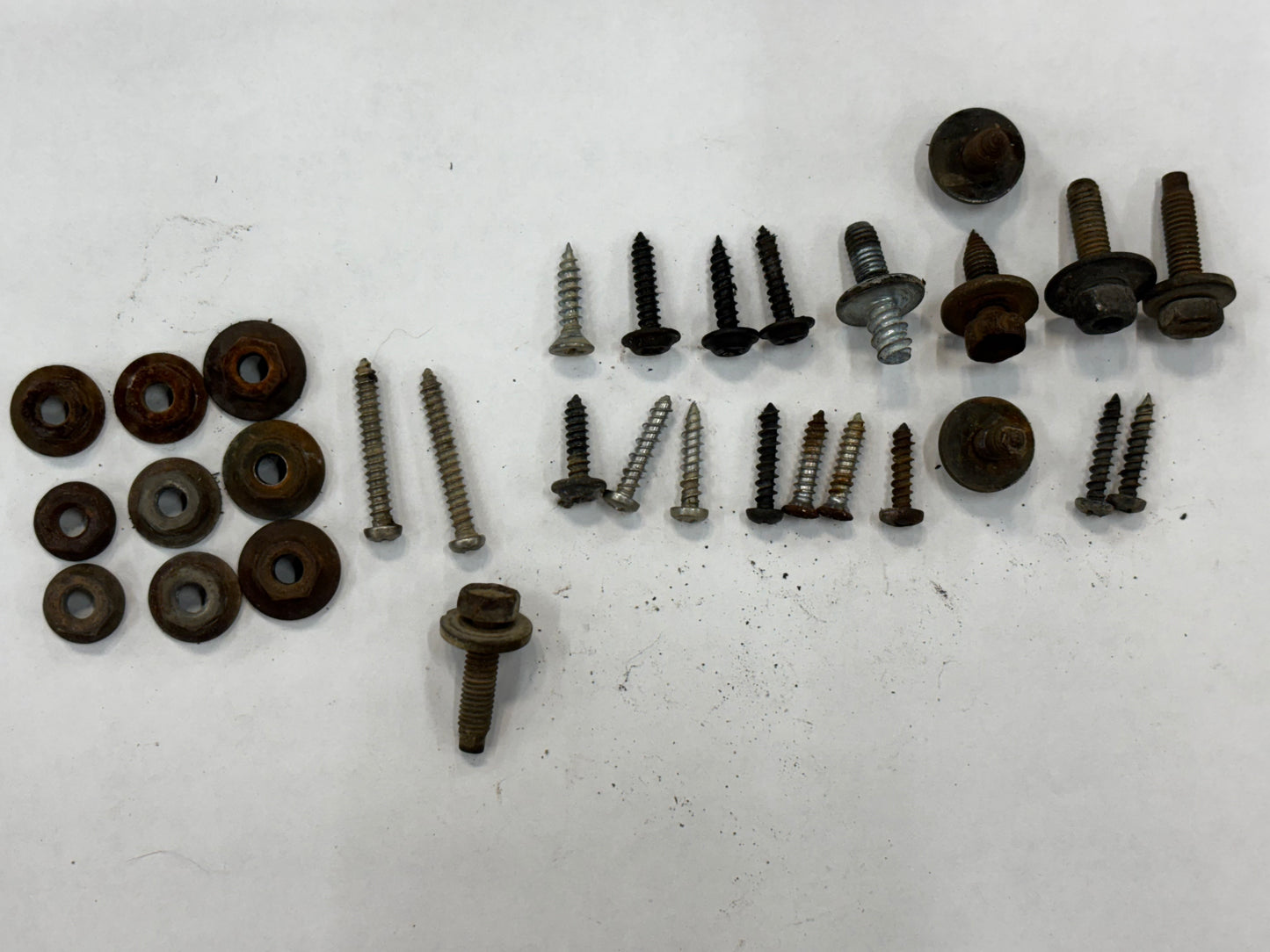 Jeep Front Clip Hardware. Screws/Nuts/Bolts Ect