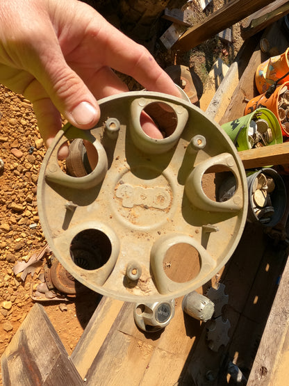 Late Model steel wheel center caps