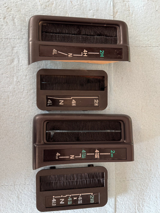 Transfer Case Shifter Indicators - Jeep Cherokee XJ - Both Years & Styles