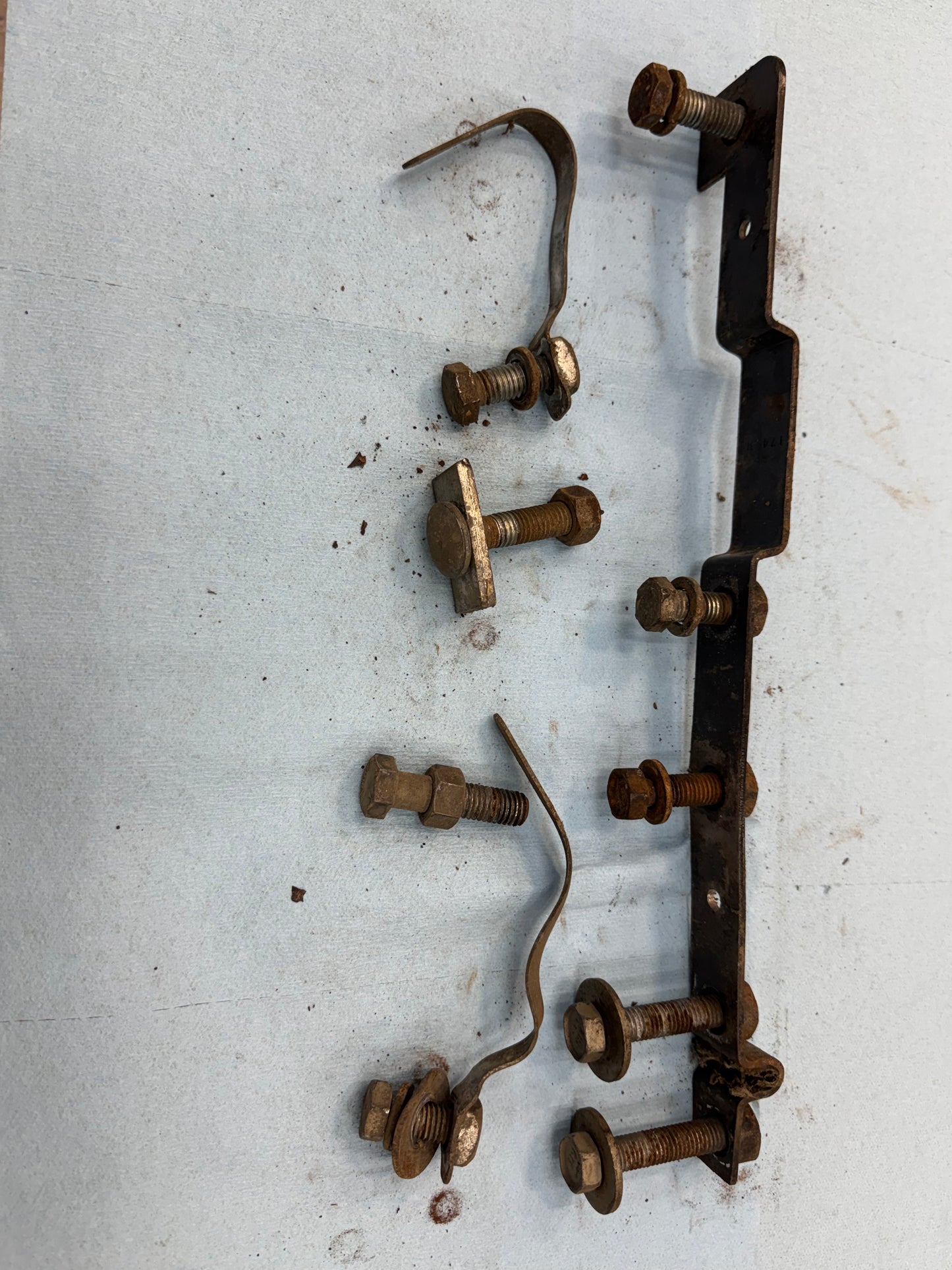 Threaded Nut Tab - Trailer Hitch Bolt Strip  - Jeep Cherokee XJ