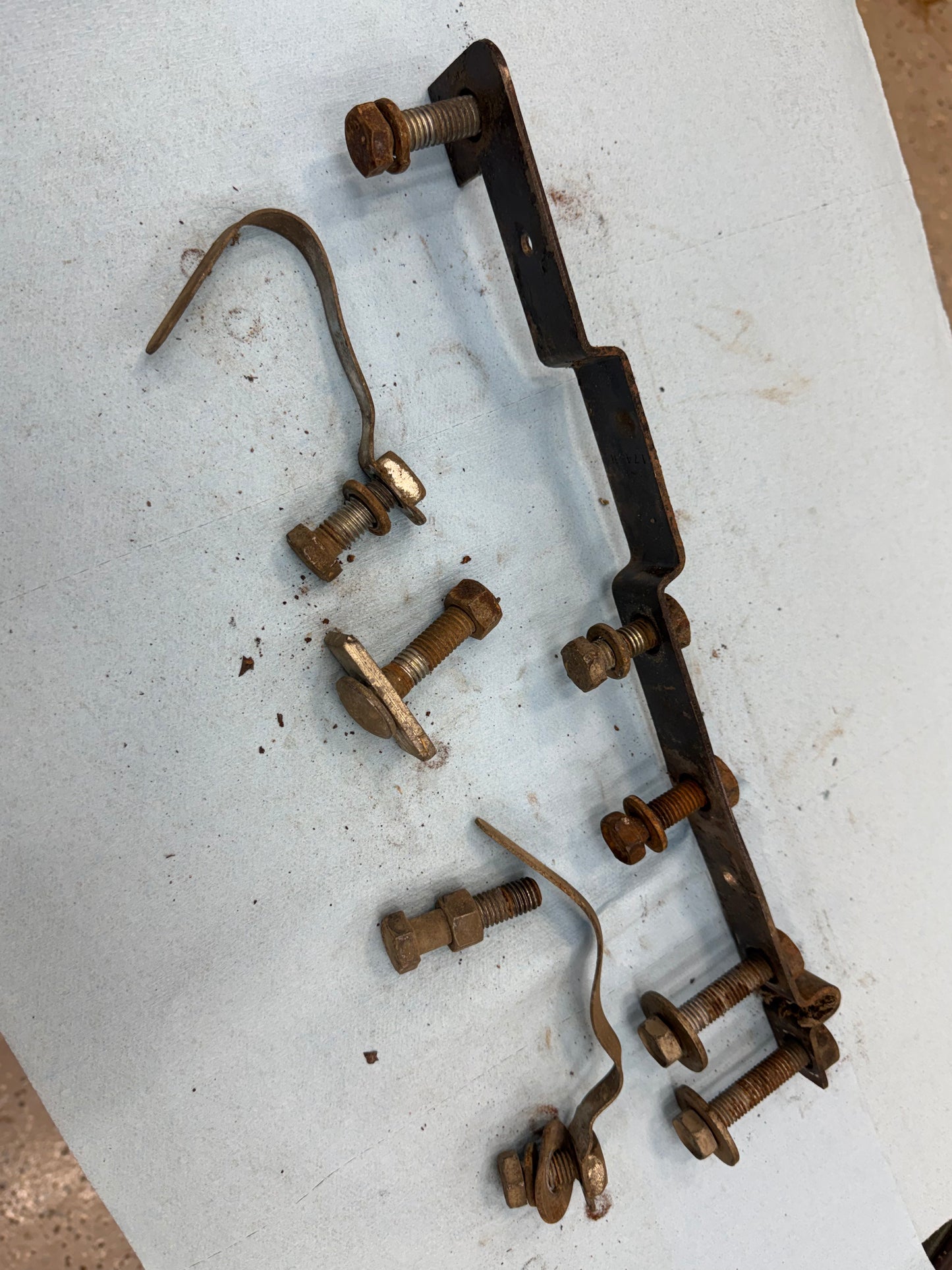 Threaded Nut Tab - Trailer Hitch Bolt Strip  - Jeep Cherokee XJ