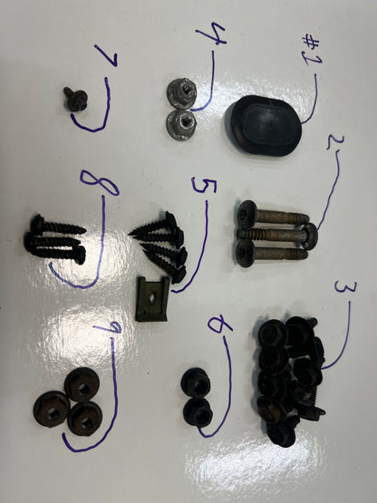 Jeep Door Hardware Kit.  Screws - Bolts - Nuts - Clips & More  *ALL MODELS & YEARS*