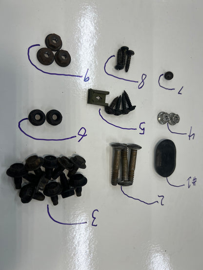 Jeep Door Hardware Kit.  Screws - Bolts - Nuts - Clips & More  *ALL MODELS & YEARS*