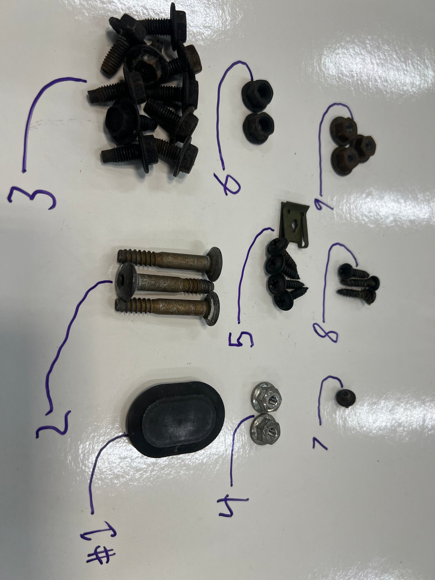 Jeep Door Hardware Kit.  Screws - Bolts - Nuts - Clips & More  *ALL MODELS & YEARS*