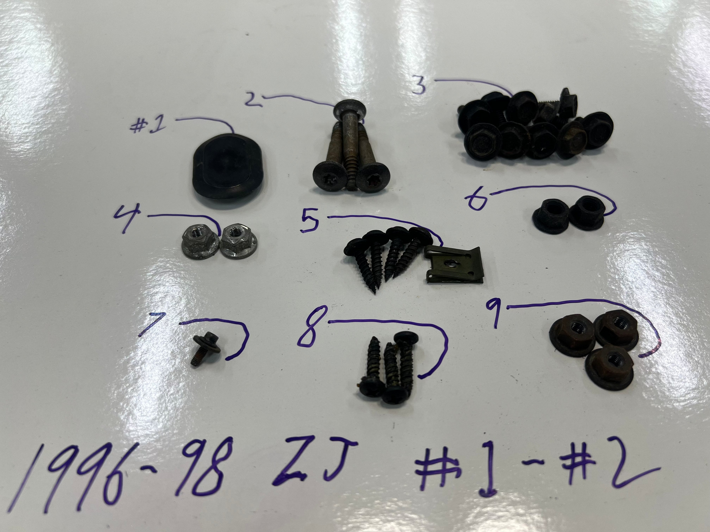 Jeep Door Hardware Kit.  Screws - Bolts - Nuts - Clips & More  *ALL MODELS & YEARS*