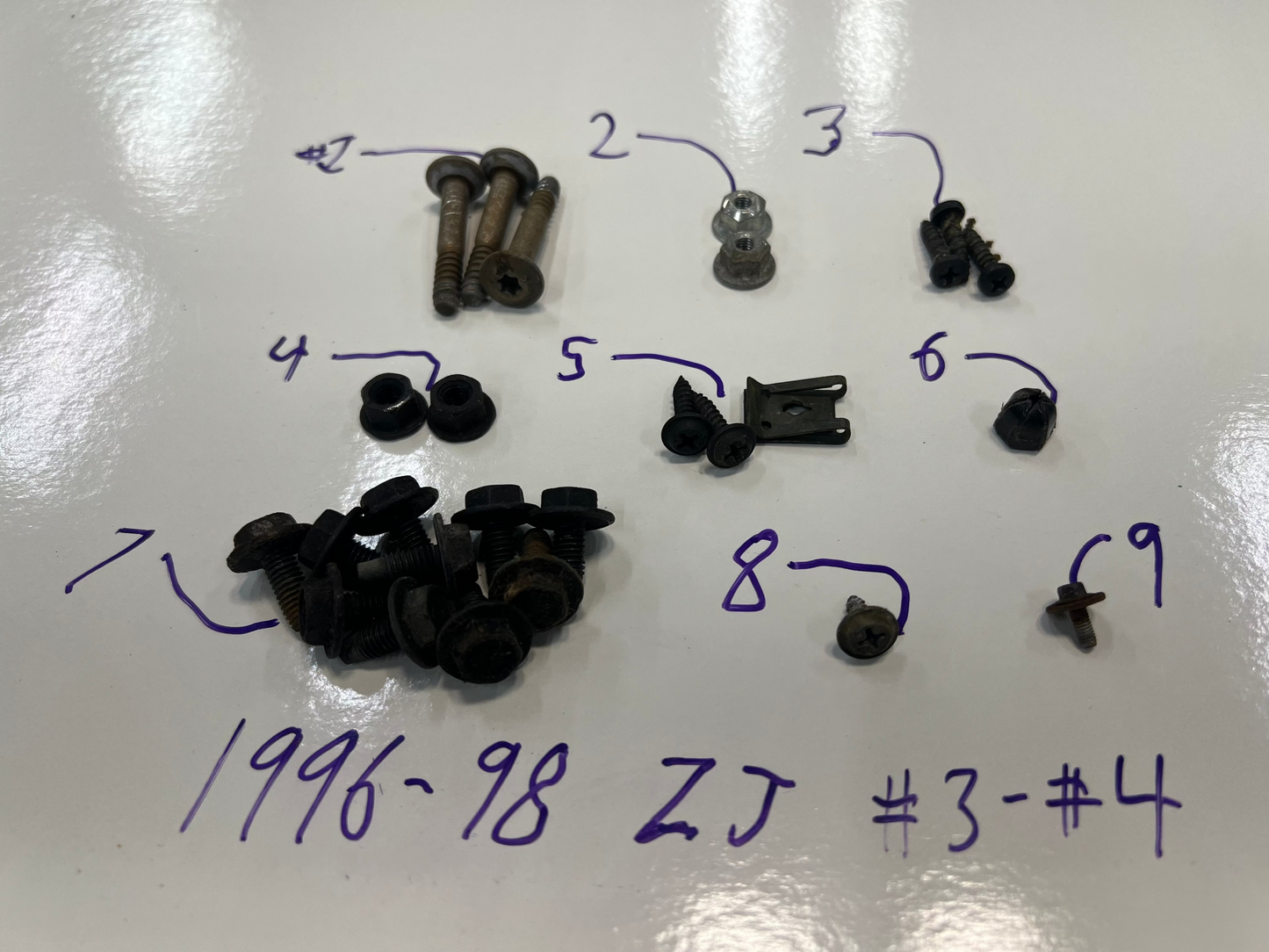 Jeep Door Hardware Kit.  Screws - Bolts - Nuts - Clips & More  *ALL MODELS & YEARS*