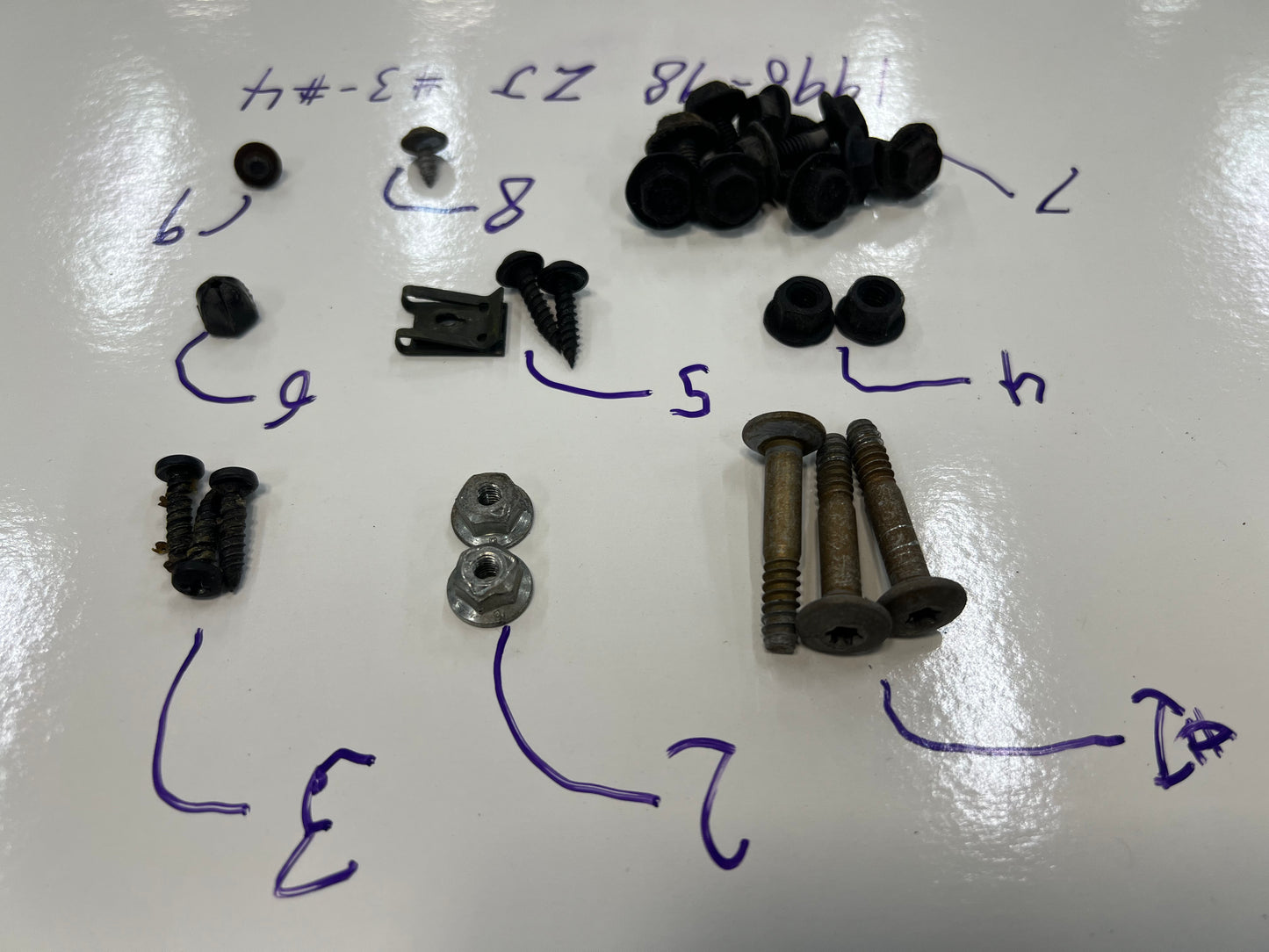 Jeep Door Hardware Kit.  Screws - Bolts - Nuts - Clips & More  *ALL MODELS & YEARS*