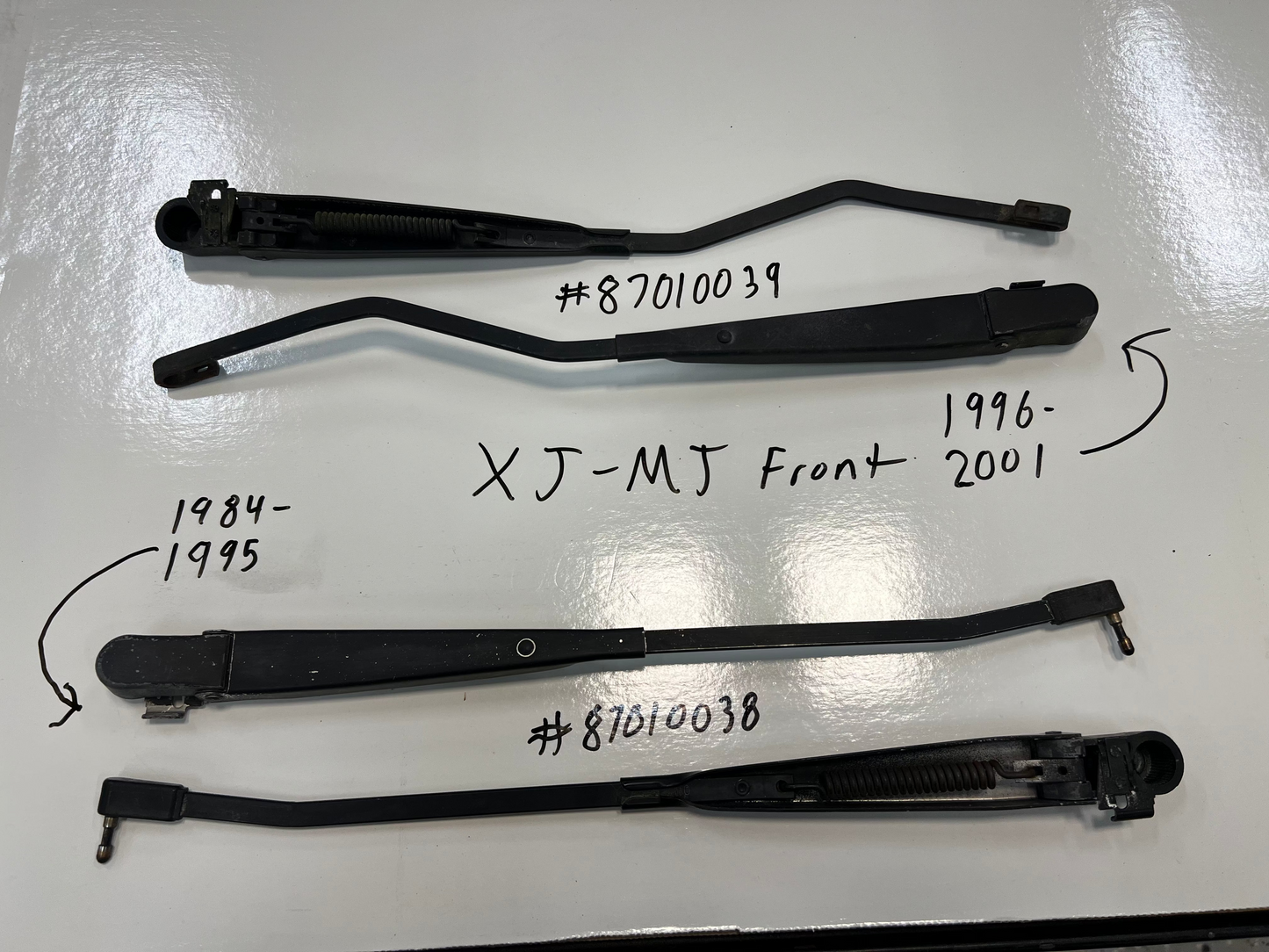 Wiper Arms   Jeep Cherokee XJ  OEM  Rust Free  *Front & Rear*