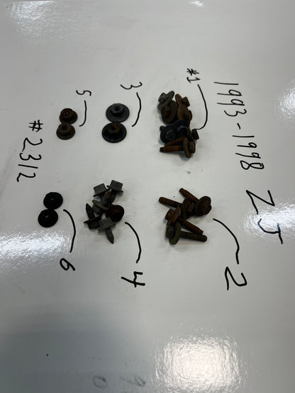 Jeep Front Clip Hardware. Screws/Nuts/Bolts Ect