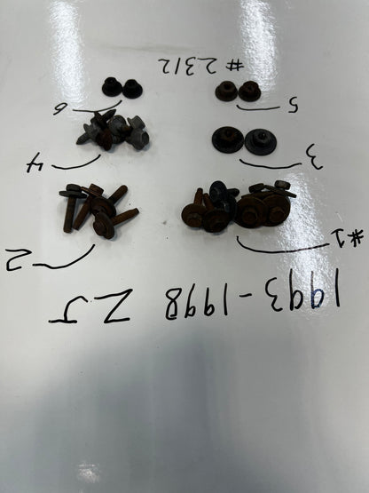 Jeep Front Clip Hardware. Screws/Nuts/Bolts Ect