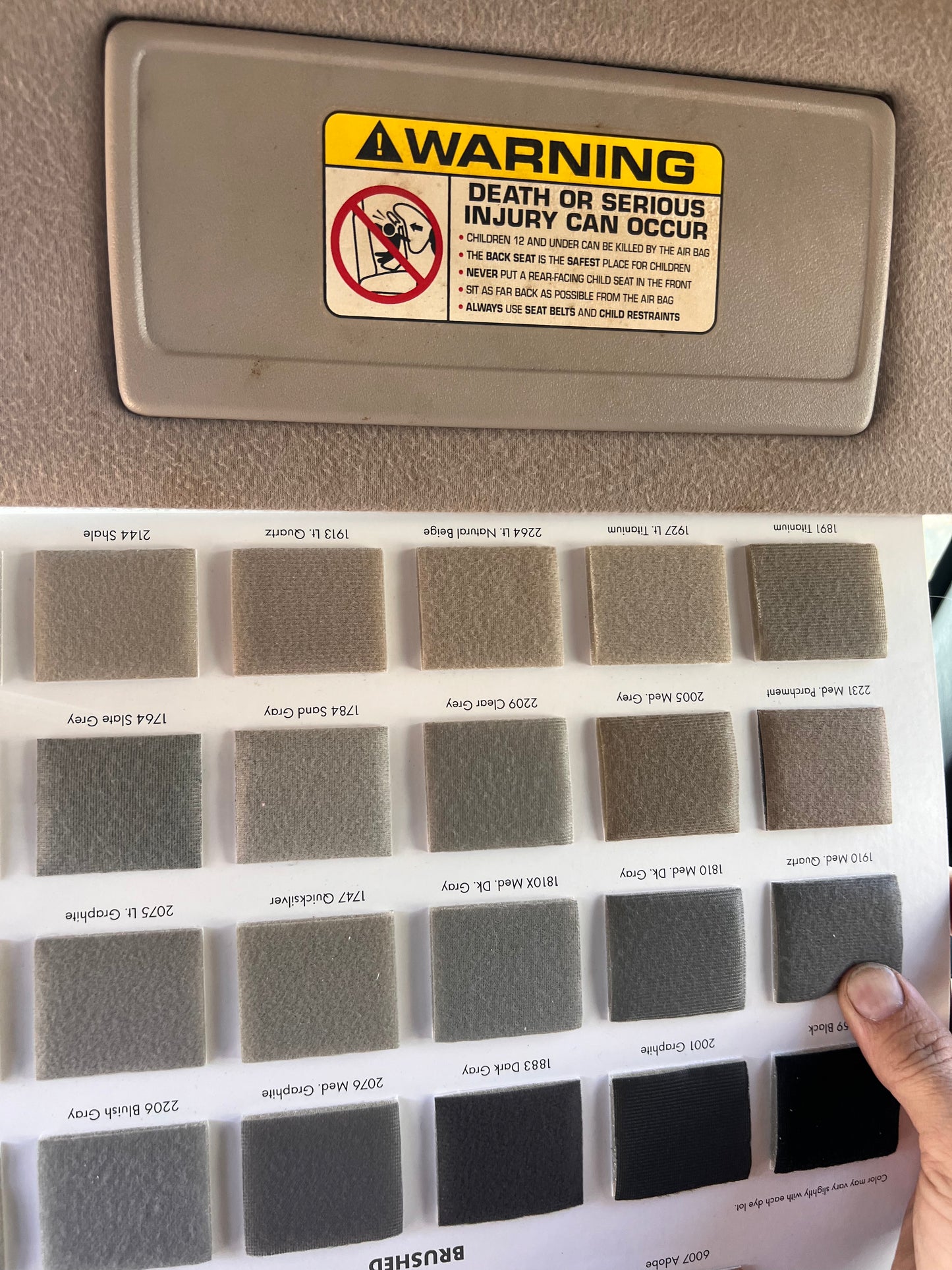 Jeep Headliner Material For XJ,WJ,ZJ,MJ *Pre-Cut*  Sun Visor, Soundbar, Overhead Console.