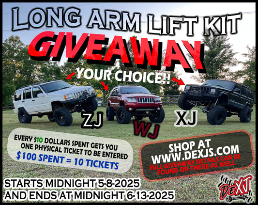 Long Arm Suspension Kit Giveaway.    **Details**