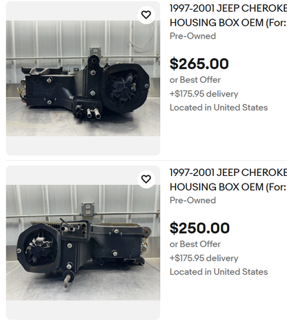HVAC Box - Heater Core & A/C Box - Jeep Cherokee XJ -   1984-2001