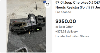 HVAC Box - Heater Core & A/C Box - Jeep Cherokee XJ -   1984-2001