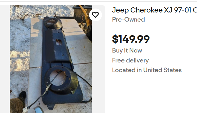 Speaker Sound Bar - Speaker Support -  Jeep Cherokee XJ -  1997-2001