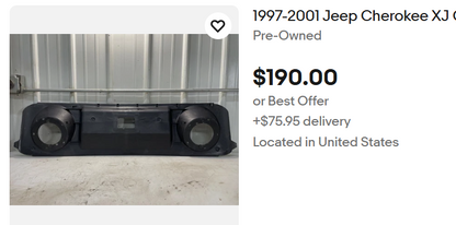 Speaker Sound Bar - Speaker Support -  Jeep Cherokee XJ -  1997-2001